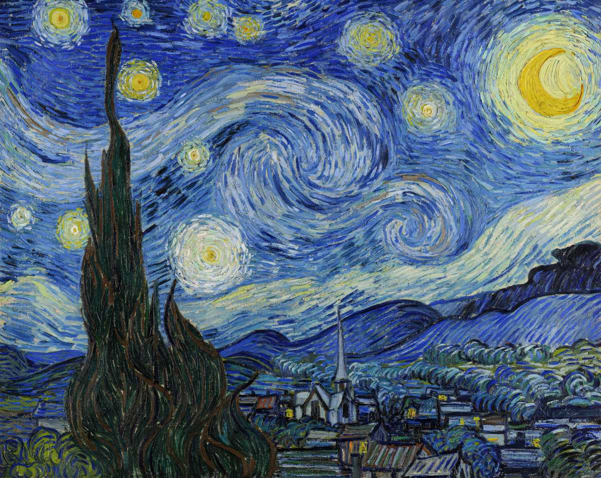 梵高的星夜,色彩多于黑暗