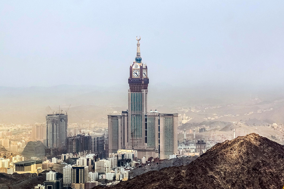 Der Uhrenturm in Saudi-Arabien