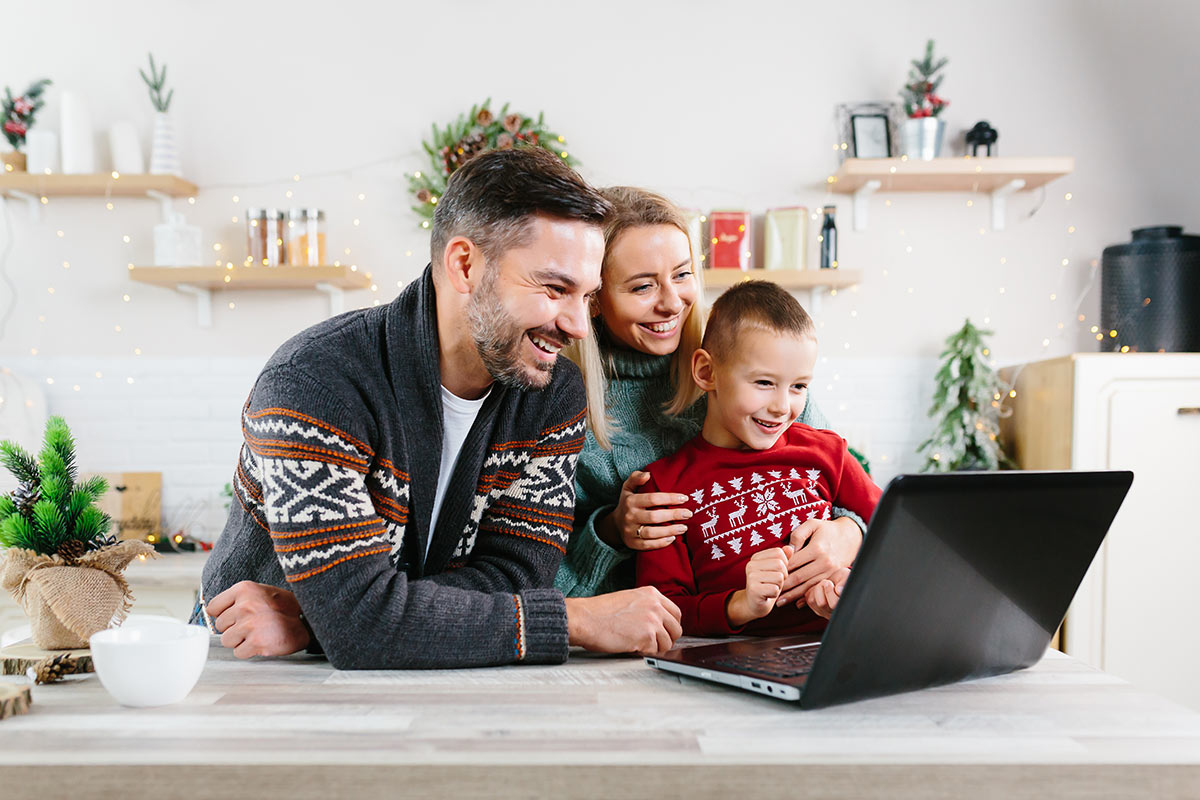 Family at Christmas