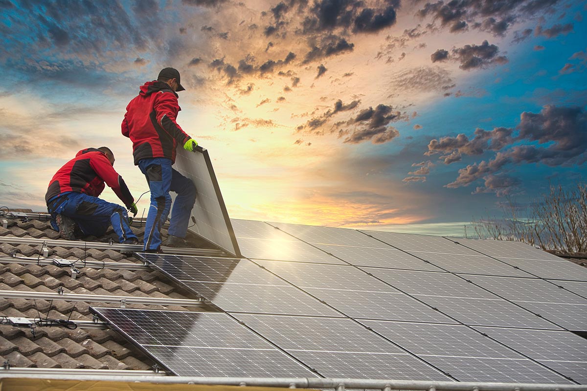Installation of solar panels