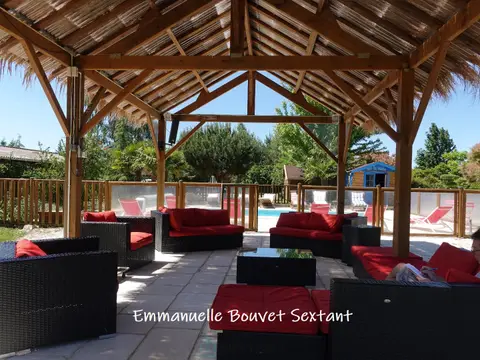 Photo of Touristic property in the Dordogne valley, 7.40 acres of land, 5 wooden chalets, reception room, 3 ensuite-bedroom house, swiming-pool, outbuildings