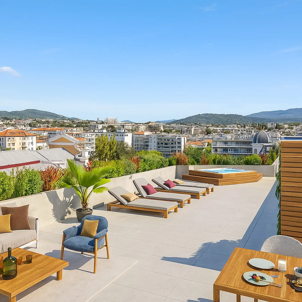 Niza – Liberación – Apartamentos Excepcionales con Azotea y Vistas Imperiales