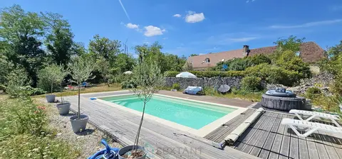 Photo of In Rocamadour beautiful farmhouse with swimming pool with a superb view.