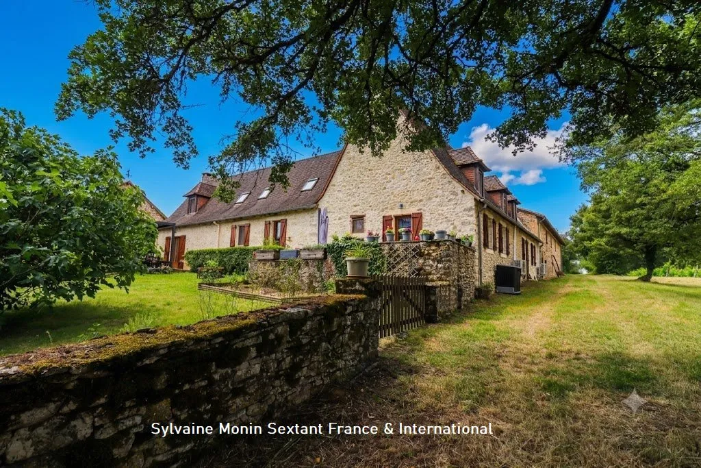 Stunning 18th-century character estate on about 10 acres with a swimming pool, a guest cottage, and outbuildings