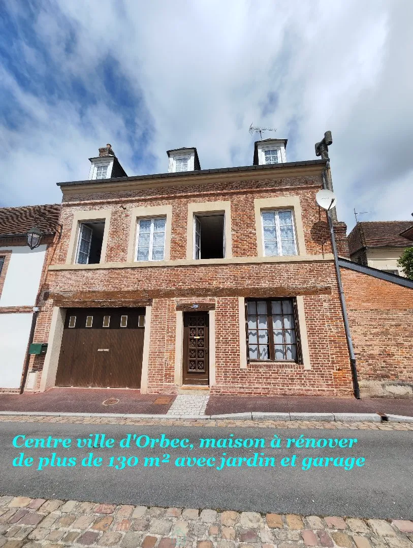 Centro città di Orbec, tranquillo con giardino e garage