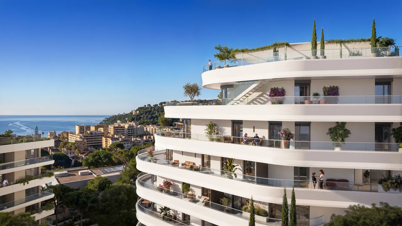 Roquebrune-Cap-Martin – Apartamento de 2 dormitorios - Vistas al mar - Nueva Residencia Entre Mónaco e Italia