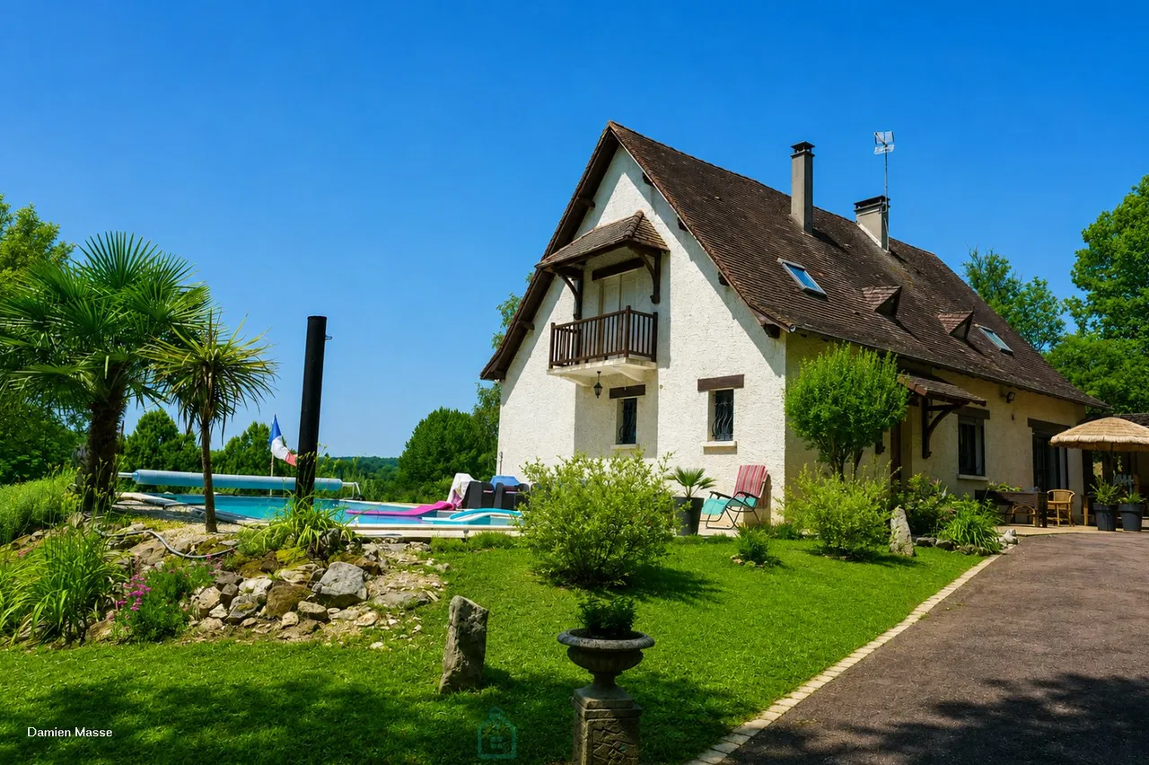 Encantadora casa de estilo Périgord situada en el valle del Isle.
