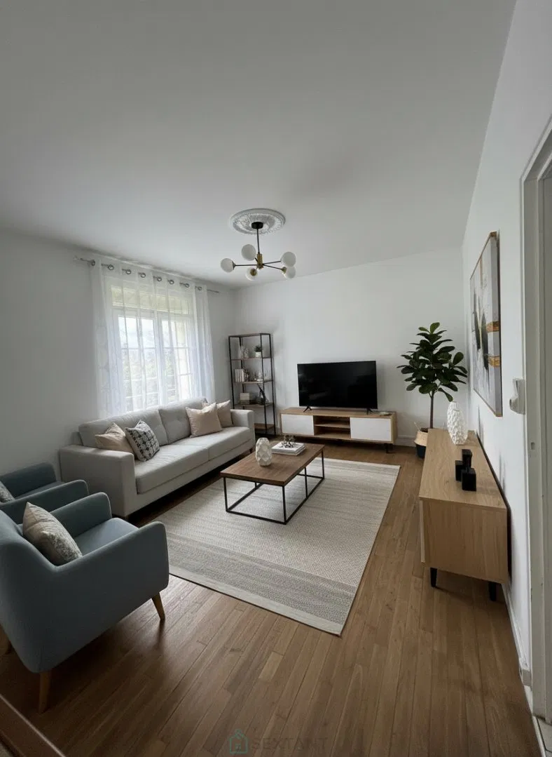 Huis met niet-ondergrondse kelder, 4 slaapkamers, garage
