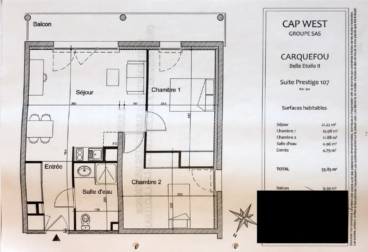 RENTAL INVESTMENT – Carquefou – Cap West Belle Etoile 2 tourist residence – 7.77% return